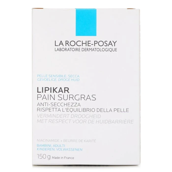LA ROCHE-POSAY La Roche Posay Lipikar Surgras Cleansing Bar 150g 5 LA ROCHE-POSAY La Roche Posay Lipikar Surgras Cleansing Bar 150g - Image 3