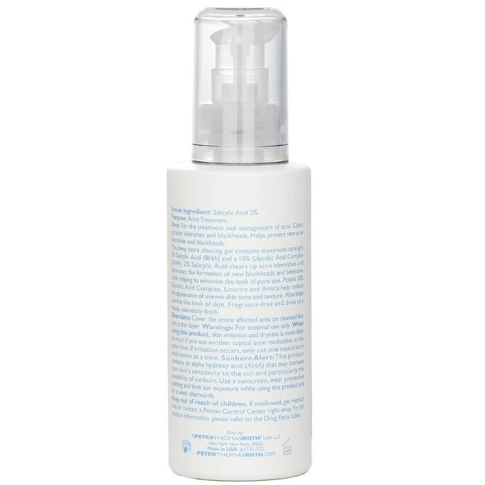 Peter Thomas Roth AHA/BHA Acne Clearing Gel 100ml 5 Peter Thomas Roth AHA/BHA Acne Clearing Gel 100ml - Image 3