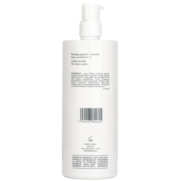 Sothys Purity Cleansing Milk - For Combination To Oily Skin, With Iris Extract (Salon Size) 500ml 5 Sothys Purity Cleansing Milk - For Combination To Oily Skin, With Iris Extract (Salon Size) 500ml - Image 3