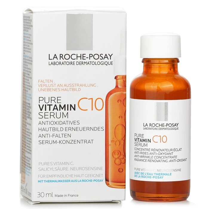 LA ROCHE-POSAY La Roche Posay Vitamin C Serum - Anti-Wrinkle Concentrate With Pure Vitamin C 10% 30ml 4 LA ROCHE-POSAY La Roche Posay Vitamin C Serum - Anti-Wrinkle Concentrate With Pure Vitamin C 10% 30ml - Image 2
