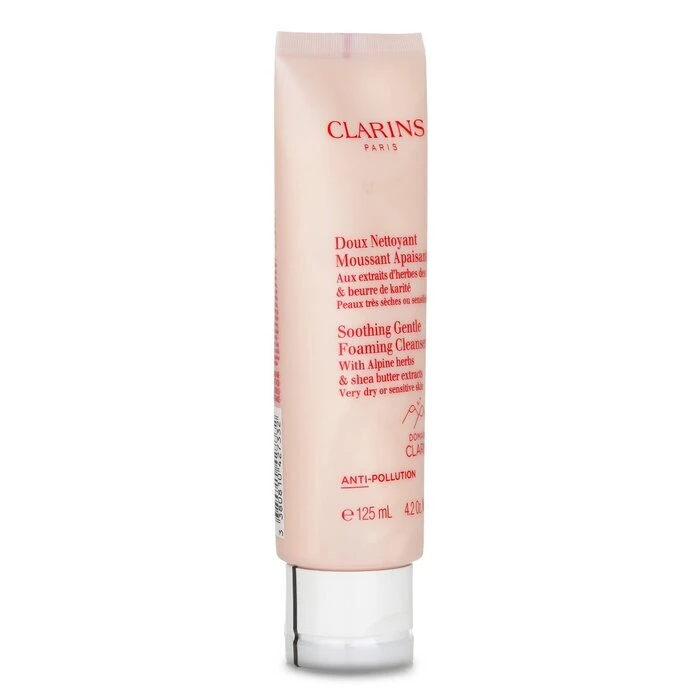 Clarins Soothing Gentle Foaming Cleanser With Alpine Herbs & Shea Butter Extracts - Very Dry Or Sensitive Skin 125ml 4 Clarins Soothing Gentle Foaming Cleanser With Alpine Herbs & Shea Butter Extracts - Very Dry Or Sensitive Skin 125ml - Image 2
